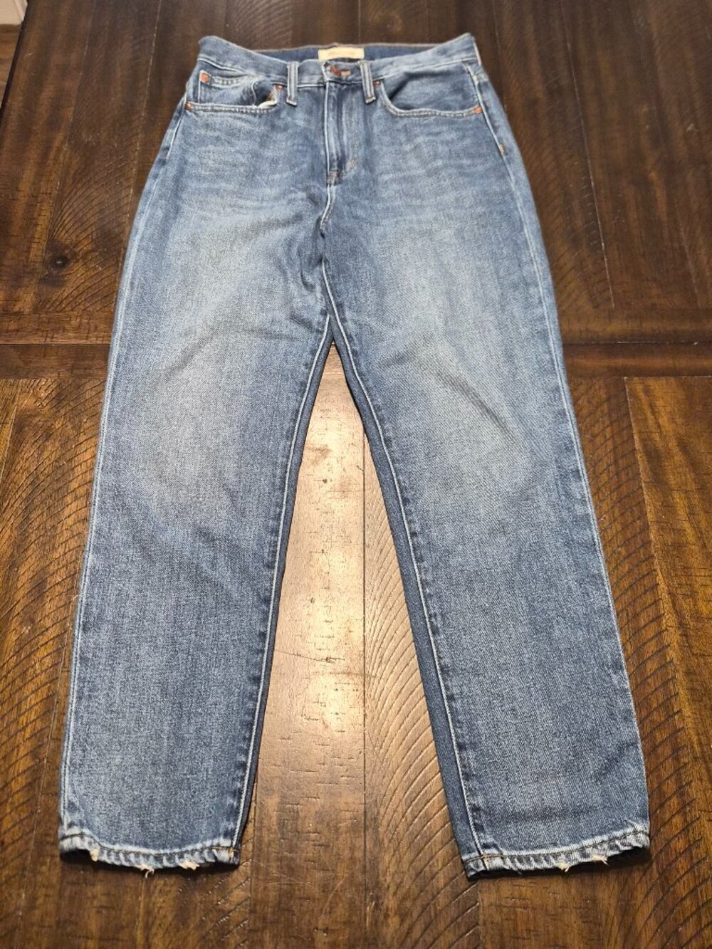 Madewell Mom Jean in Mid Blue Wash (High-Rise)